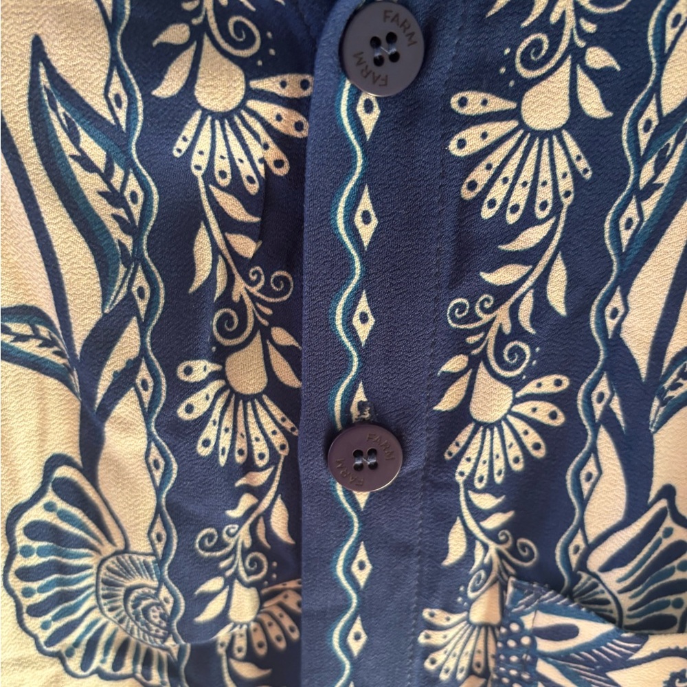 FARM Rio Blue and White Men Shorts set - Picture 4 of 16